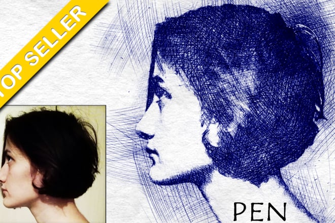 I will draw realistic sketch or portrait by pen or pencil