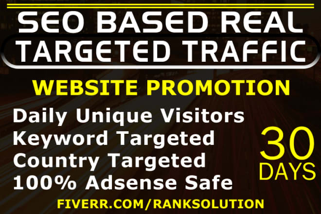 I will drive USA targeted traffic, real seo organic web visitors for 30 days