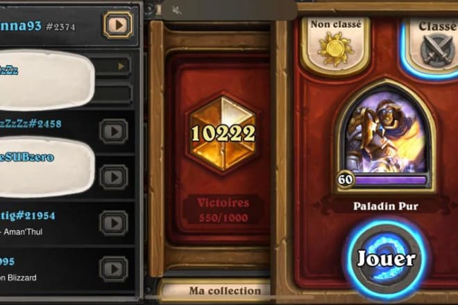 I will elevate you to legend in hearthstone
