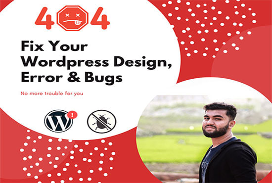 I will fix wordpress design, error, bugs and other issues