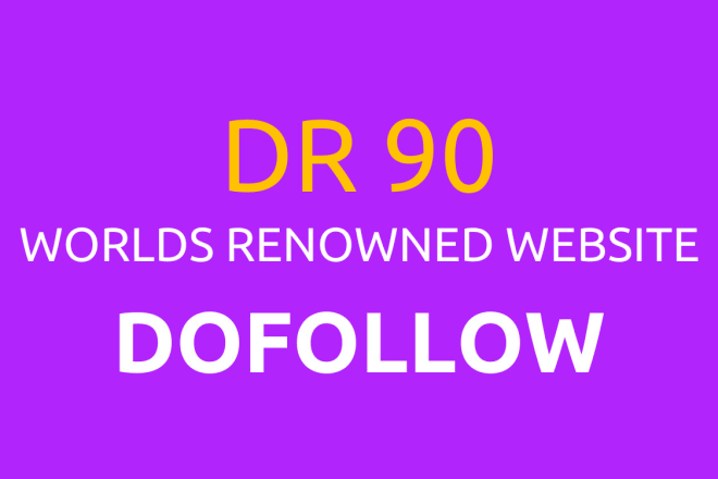 I will guest post seo backlink on DR 90 dofollow indexed premium website