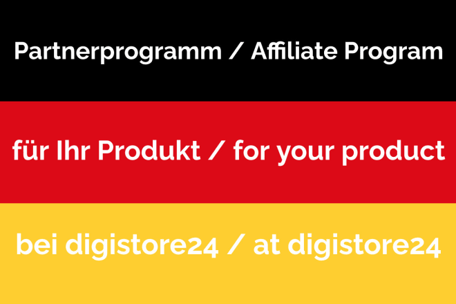 I will launch an affiliate program for your product at digistore24