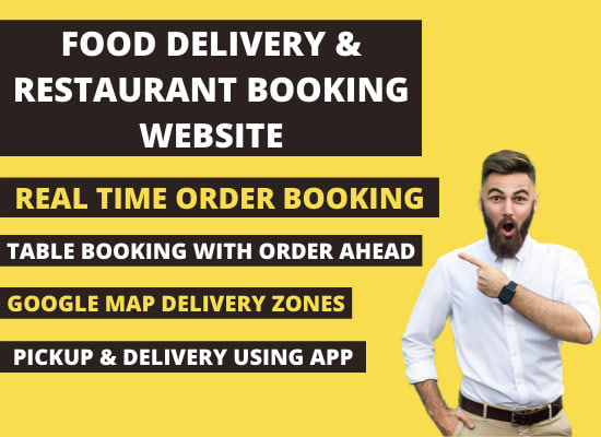 I will make food delivery and restaurant booking website