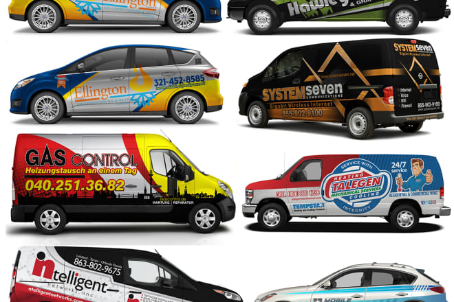 I will make professional wrap design for your vehicle in 3 days