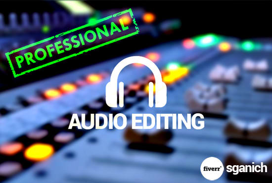 I will perform professional audio editing or noise reduction