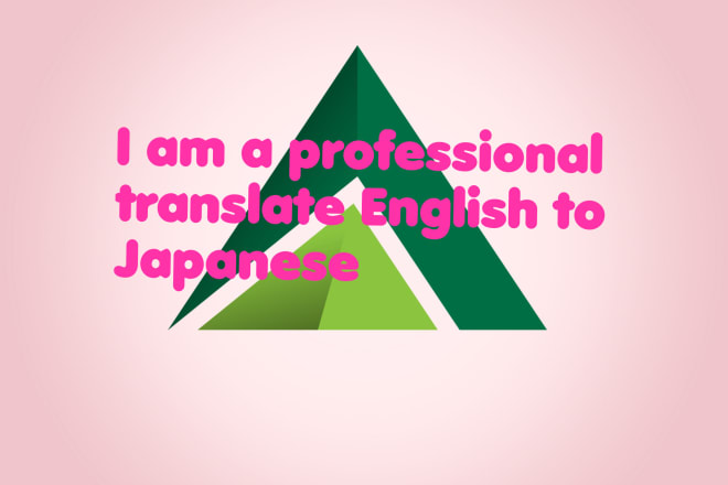 I will professional translator english to japanese and tamil languages