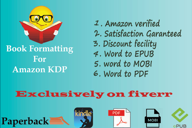 I will professionally do amazon kdp book formatting