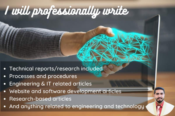 I will professionally write technical blog posts or articles
