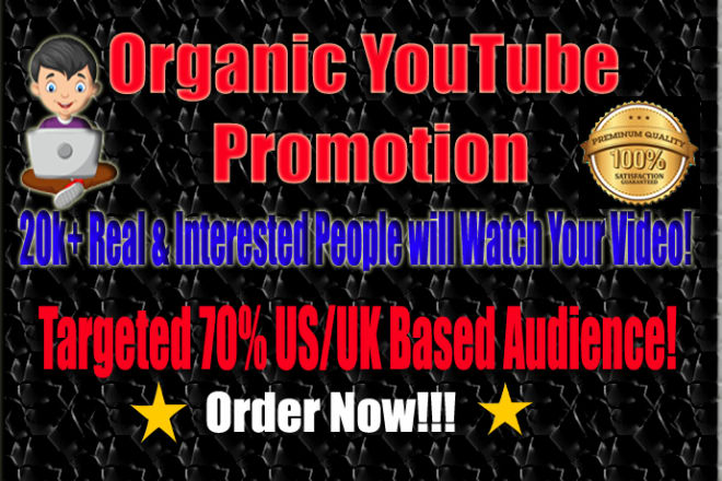 I will promote youtube channel and video via ads for fast motion views