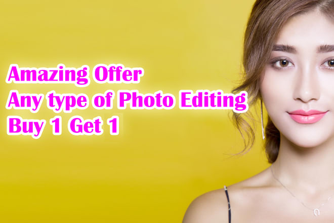 I will provide offer buy 1 get 1 free picture edit