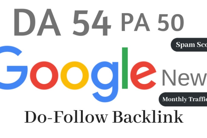 I will publish with SEO dofollow backlinks on google news site da54