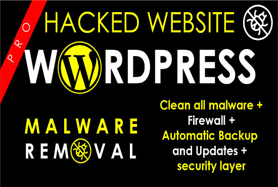 I will recover hacked wordpress website security malware removal