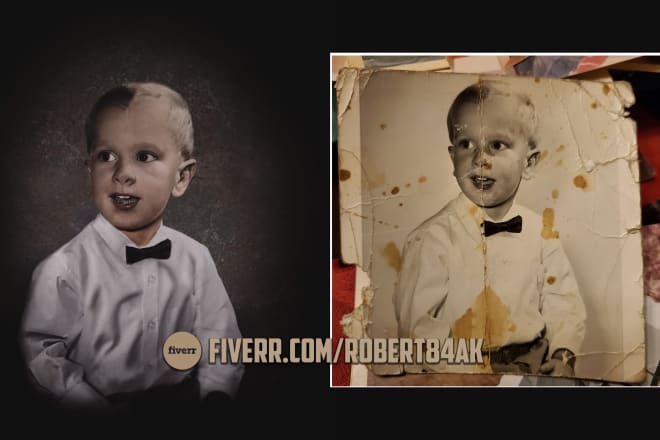 I will repair, reconstruct, restore your old damaged photo, portrait in photoshop