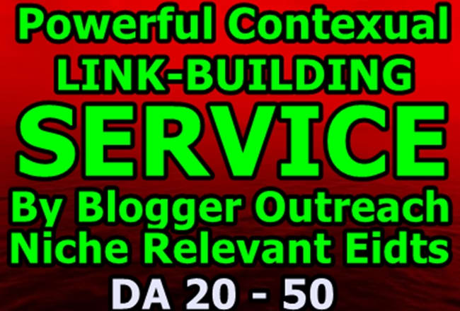 I will seo backlinks through blogger outreach high quality link building