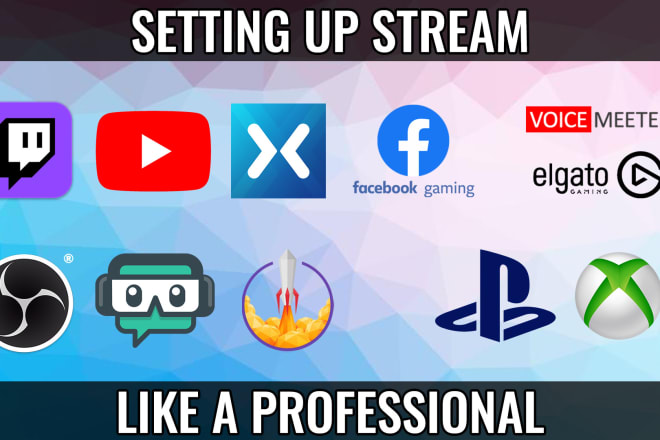 I will setup obs for professional streaming and recording