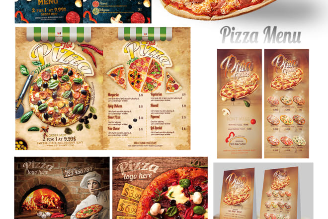 I will the best pizza menu template