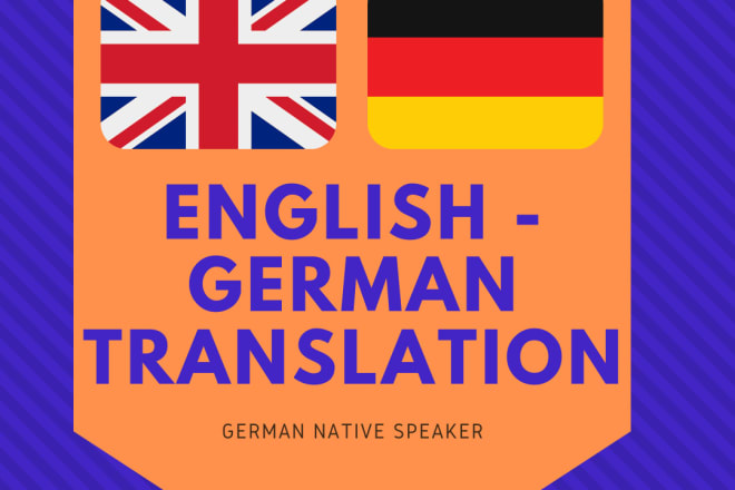 I will translate english to german documents, website or online shop