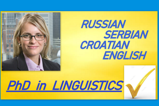 I will translate russian, croatian, serbian to english