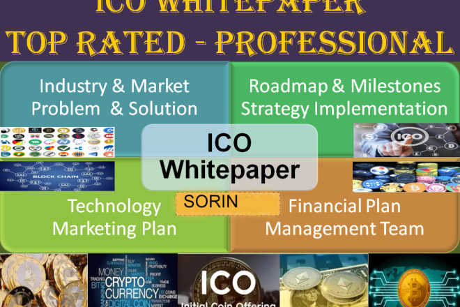 I will write, design your blockchain ico whitepaper, white paper