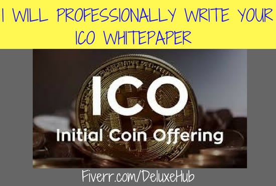 I will write, rewrite and design your blockchain ico whitepaper