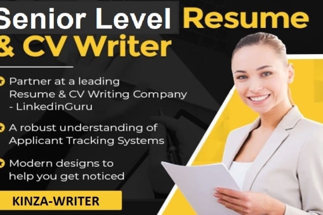 I will write your senior, director, ceo or executive resume