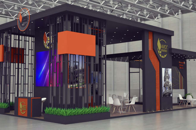 I will 3d design your exhibition stand, float, booth,kiosk