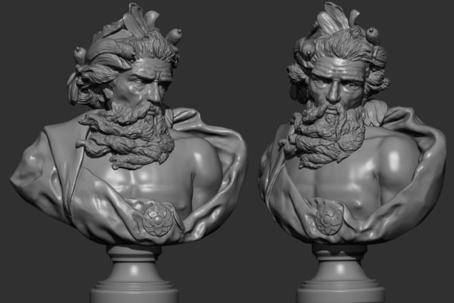 I will 3d model or sculpture any what you want zbrush