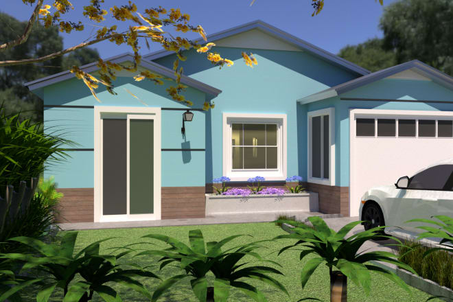 I will 3d modeling home design rendering
