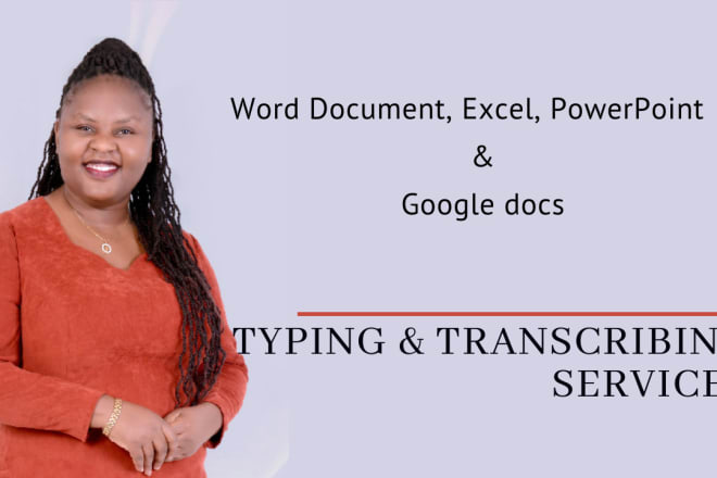 I will accurately and speedily transcribe and type your work