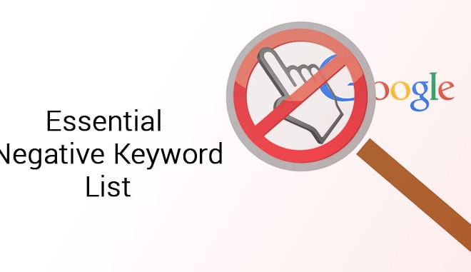 I will add 200 negative keywords to your google search ads campaign
