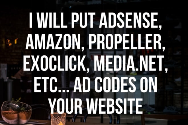 I will add adsense or any ad code to your wordpress site