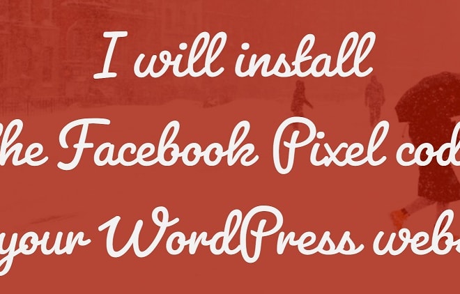 I will add facebook pixel on your wordpress website