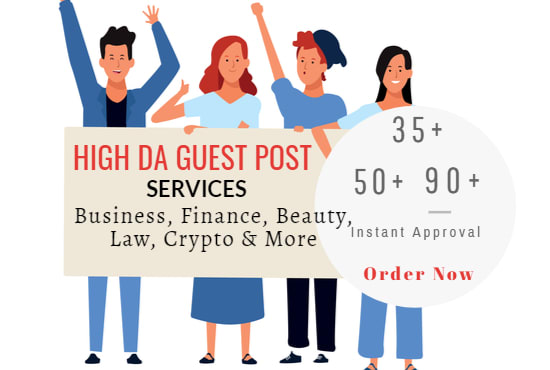 I will add high da guest post service