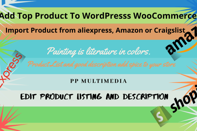 I will add products to your wordpress woocommerce store