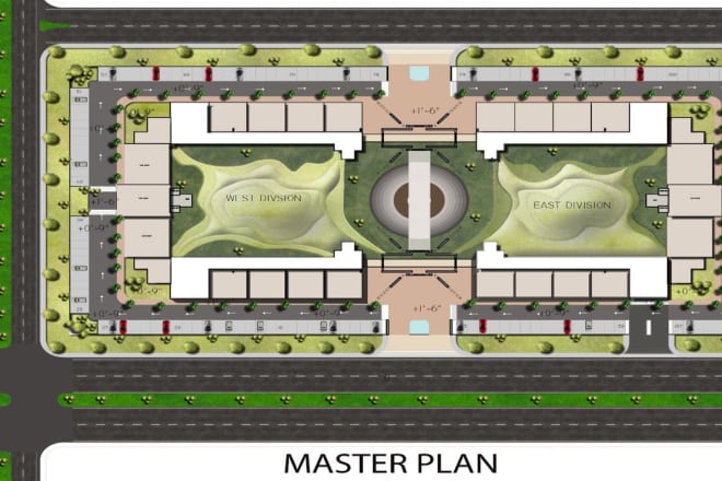 I will architectural site plan urban design master plan and floor plan rendering