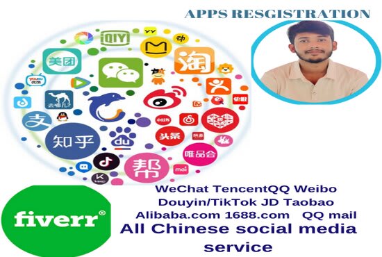 I will assist you to register an account on chinese social media
