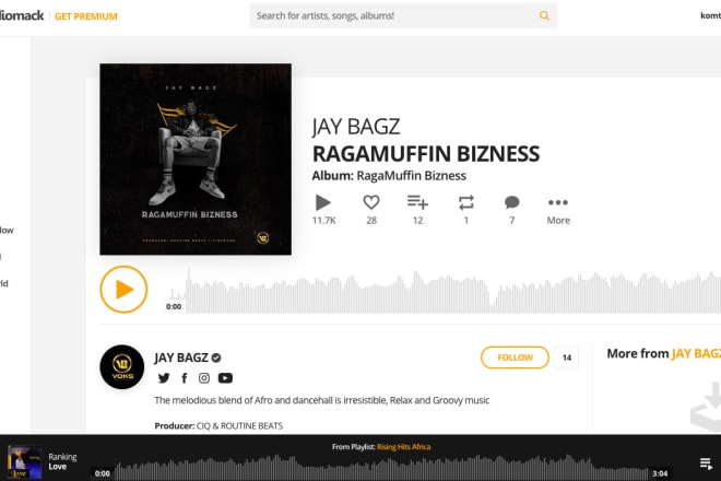 I will audiomack playlisting with atleast 10k gauranteed organic plays