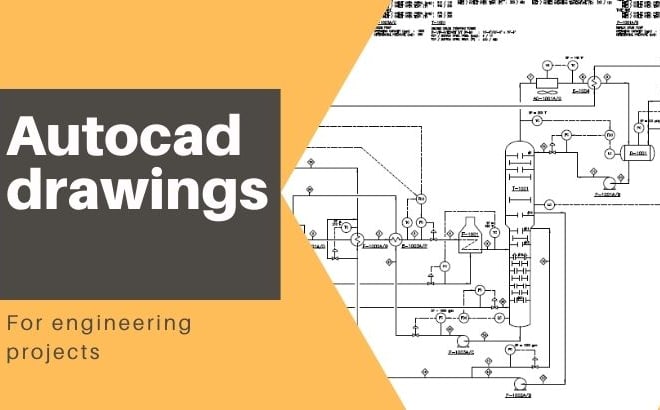 I will autocad your drawings pid and pfd