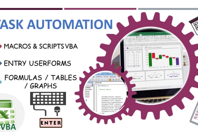 I will automate or modify any task in excel with vba and macros