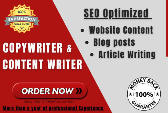 I will available for copywriters and content writers