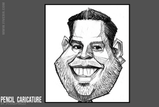 I will awesome pencil caricature from photo