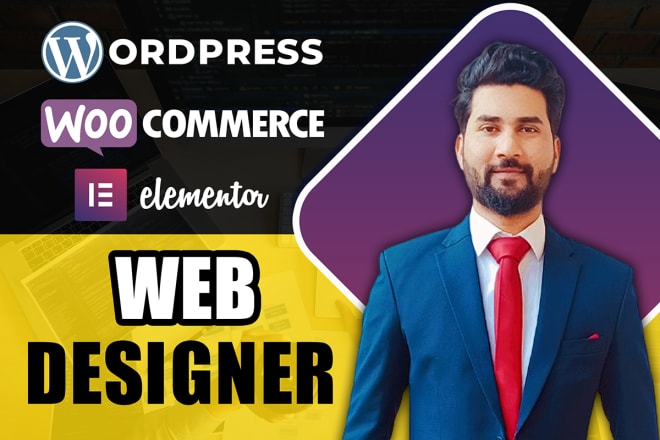 I will be wordpress elementor woocommerce ecommerce website design, development expert