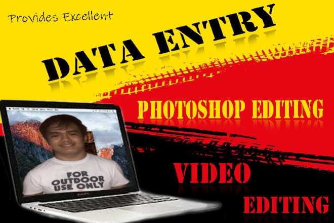 I will be your editor and data entry operator