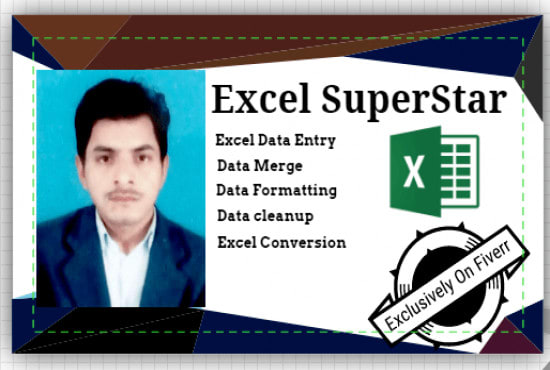 I will be your excel hero and do excel data entry, data merge, formatting and cleanup