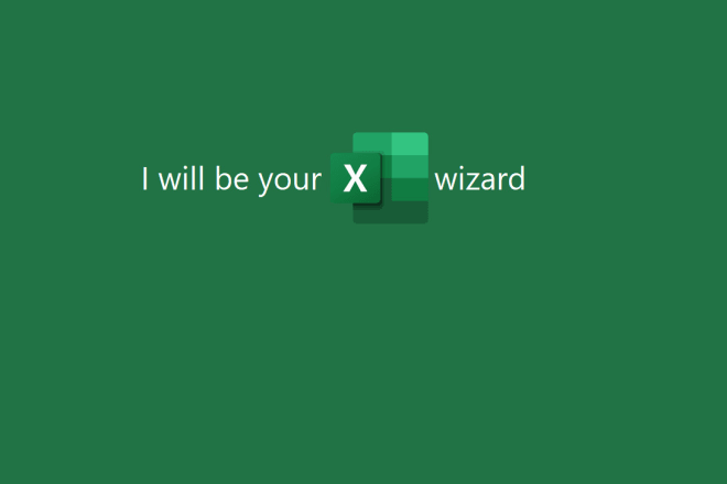 I will be your microsoft excel wizard