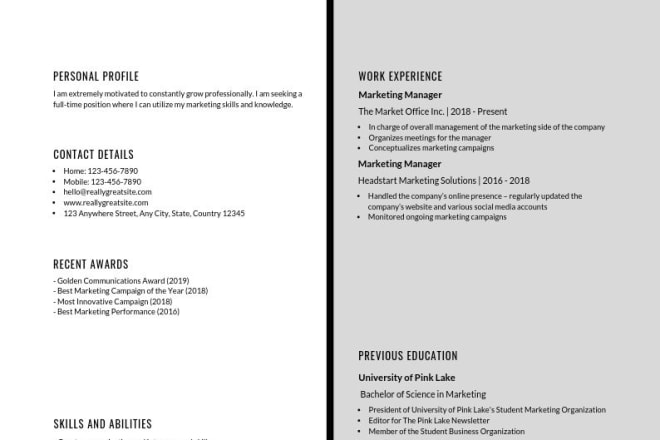 I will be your resume writer, CV writer, and resume designer