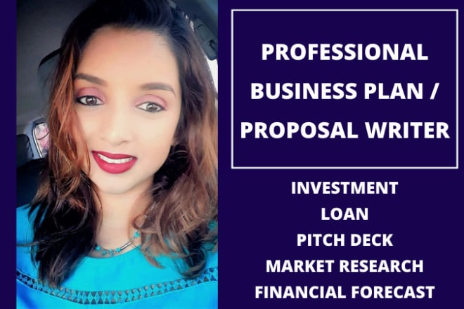 I will be your startup business plan writer, investor pitch deck or business proposal