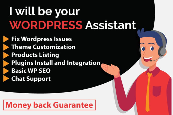 I will be your wordpress, wix, shopify, woocommerce virtual assistant
