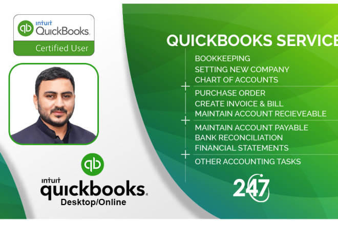 I will bookkeeping on quickbooks online and quickbooks desktop
