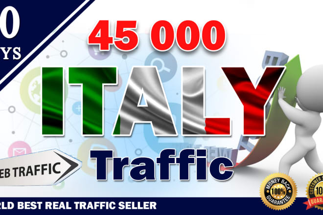 I will bring unlimited organic targeted italy web traffic